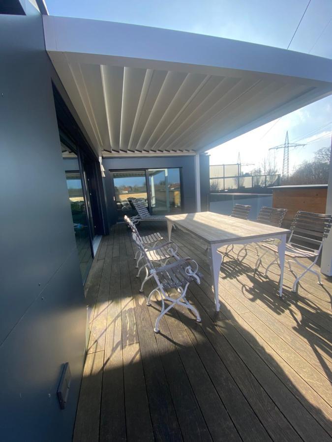 Moderne Ferienwohnung Stephanskirchen Buitenkant foto